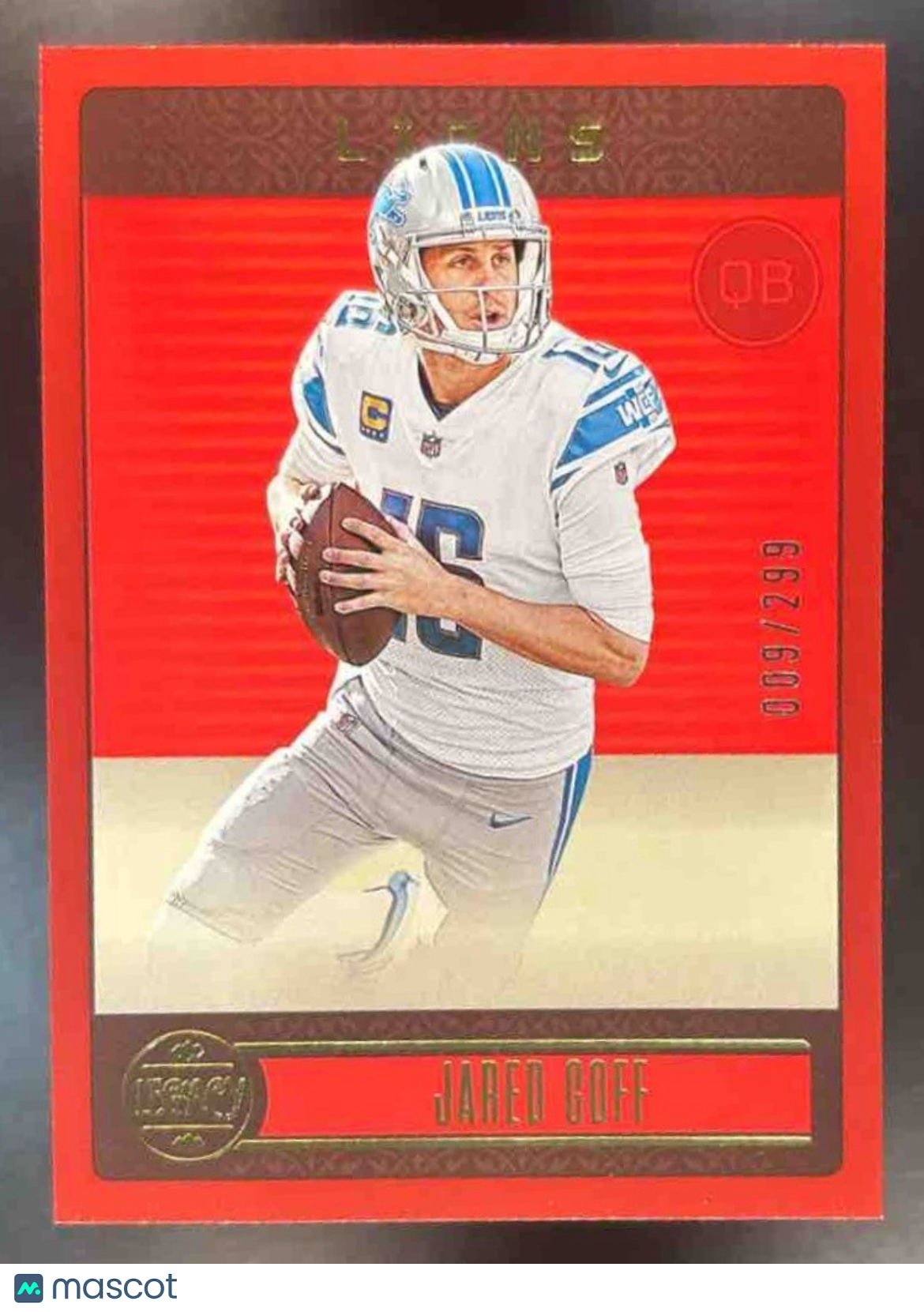 2023 Panini Legacy Jared Goff Red /299 #31 Detroit Lions