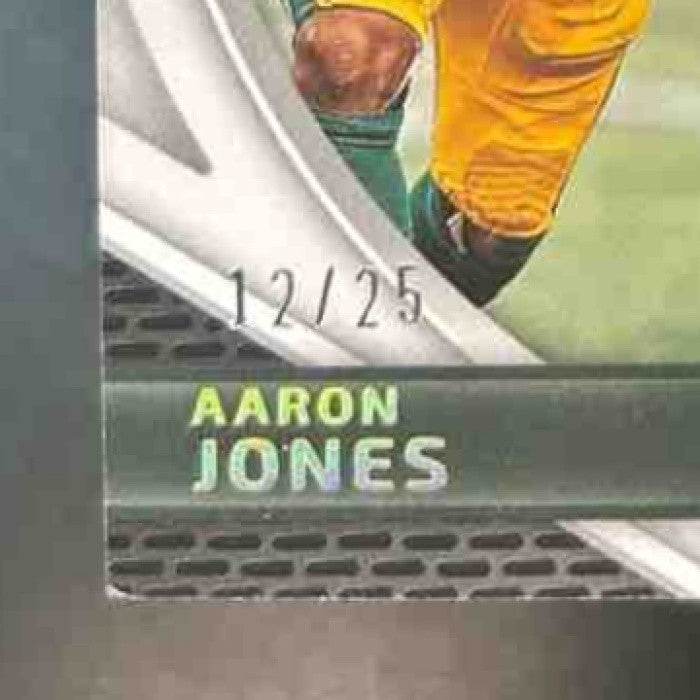 2023 Panini Certified Aaron Jones Piece of the Game Gold /25 MEM Packers