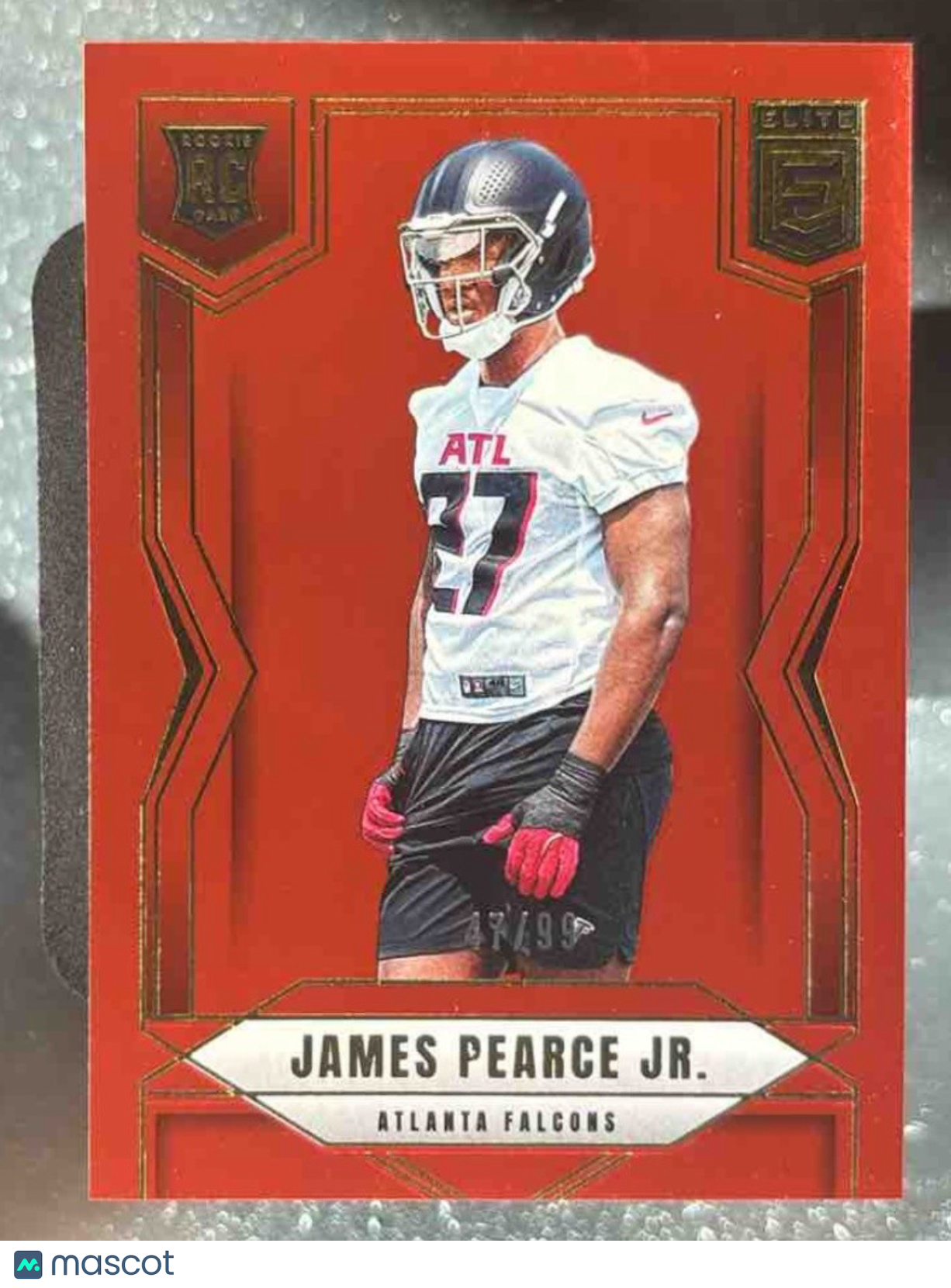 2025 Panini Donruss Elite James Pearce Jr. Red /99 #129 RC Atlanta Falcons