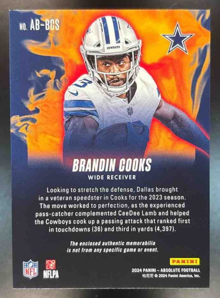2024 Panini Absolute Brandin Cooks Burners MEM Dallas Cowboys