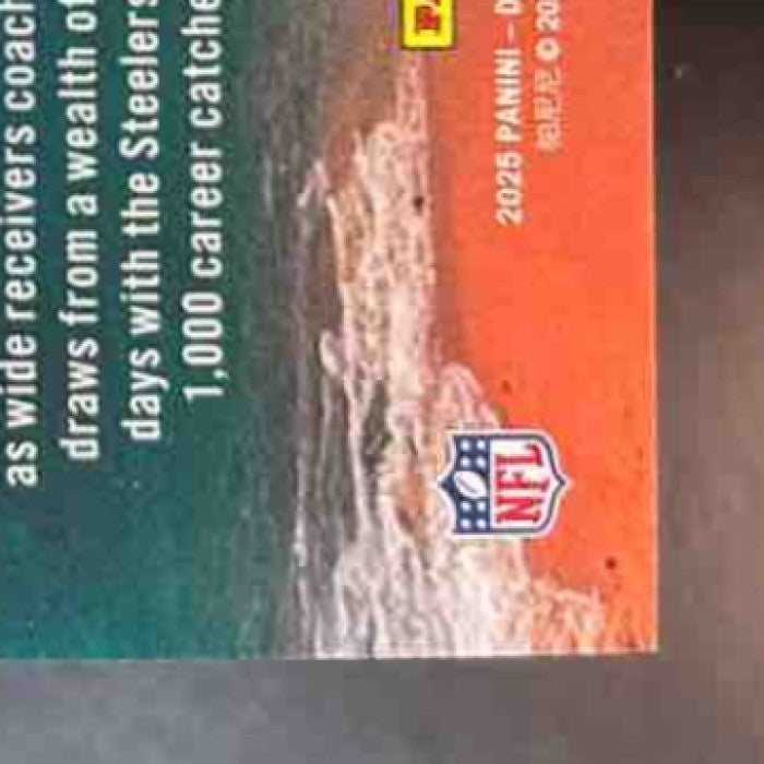 2025 Panini Donruss Elite Hines Ward Title Waves Blue /75 #10 Pittsburgh Steeler