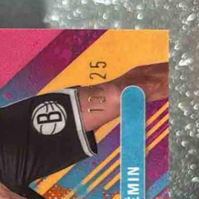 2025-26 Topps Finest Egor Demin Common Orange Refractor /25 #8 RC Brooklyn Nets