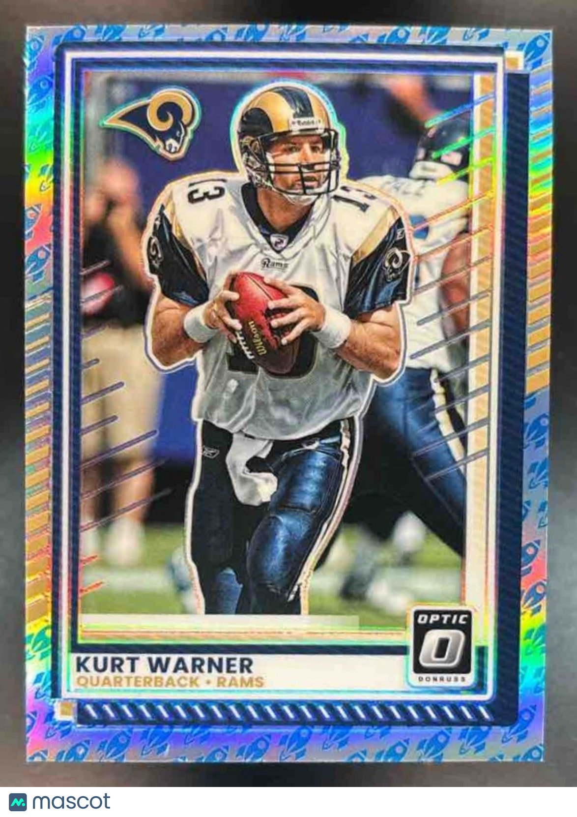 2025 Panini Donruss Optic Kurt Warner Rocket Prizm #27 St. Louis Rams