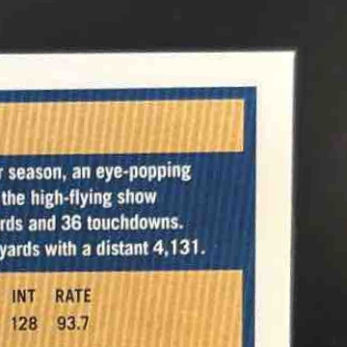 2025 Panini Donruss Optic Kurt Warner Rocket Prizm #27 St. Louis Rams
