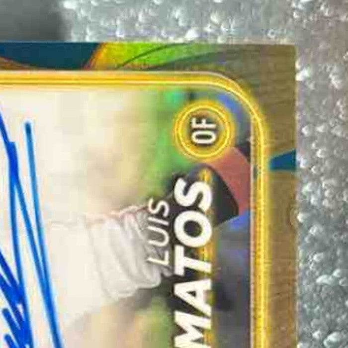 2024 Topps Gilded Collection Luis Matos Chrome Blue-Gold Auto /50 Giants