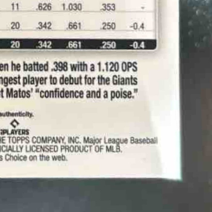 2024 Topps Gilded Collection Luis Matos Chrome Blue-Gold Auto /50 Giants