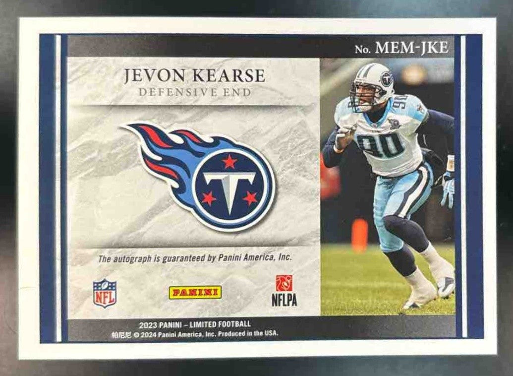 2025 National Treasures Jevon Kearse 2023 Limited Membership #2 Tennessee Titans