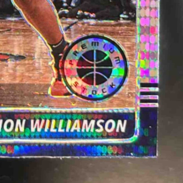 2019-20 Hoops Premium Stock Zion Williamson Prizms Pulsar #258 RC Pelicans