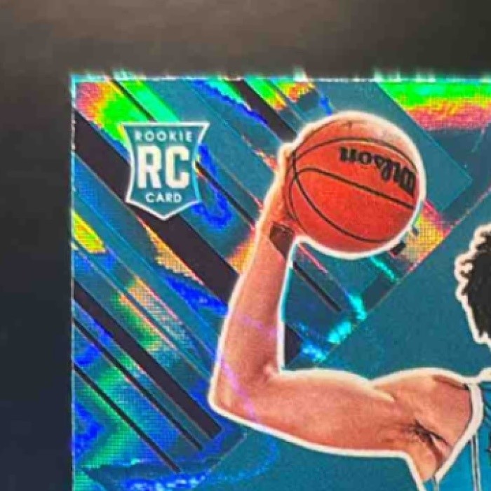 2024-25 Panini Hoops Tidjane Salaun Teal Explosion #292 RC Charlotte Hornets