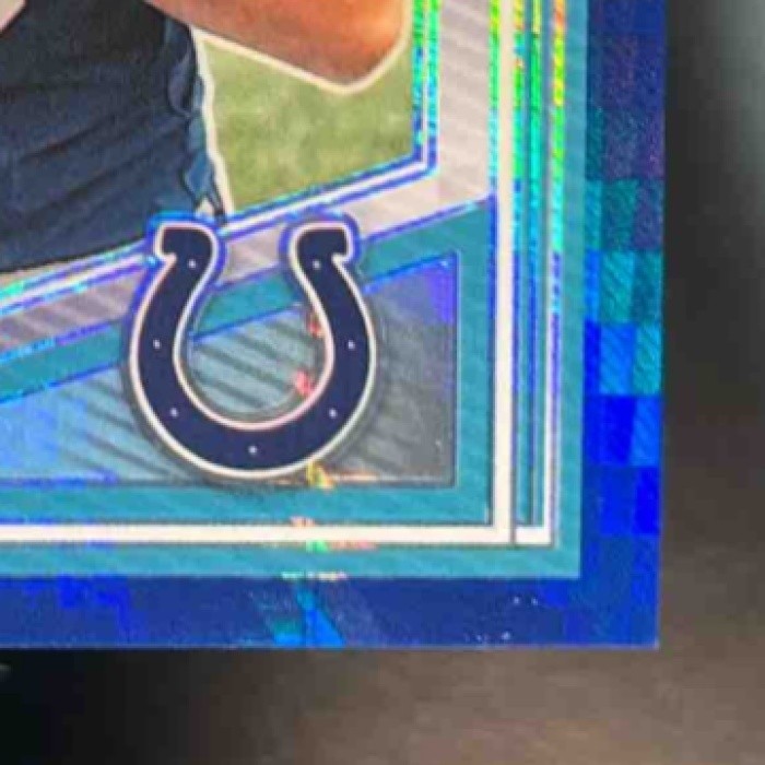 2025 Panini Donruss Optic Riley Leonard Blue Hyper Prizm #255 Indianapolis Colts