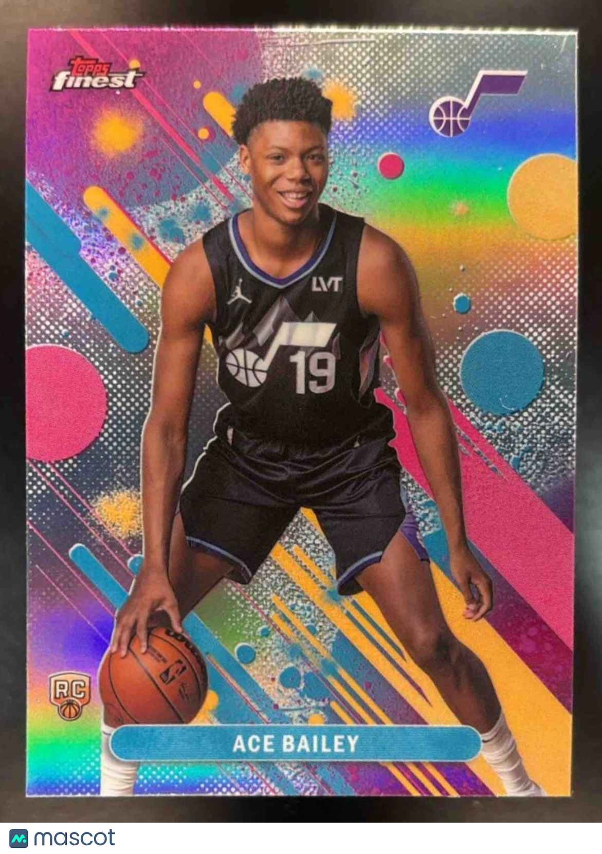 2025-26 Topps Finest Ace Bailey Common Refractor #5 RC Utah Jazz