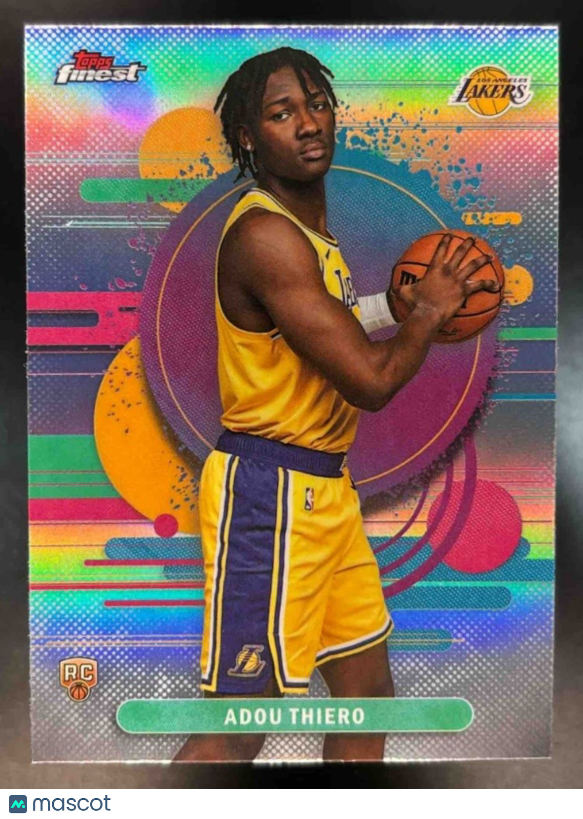 2025-26 Topps Finest Adou Thiero Refractor #125 RC Los Angeles Lakers