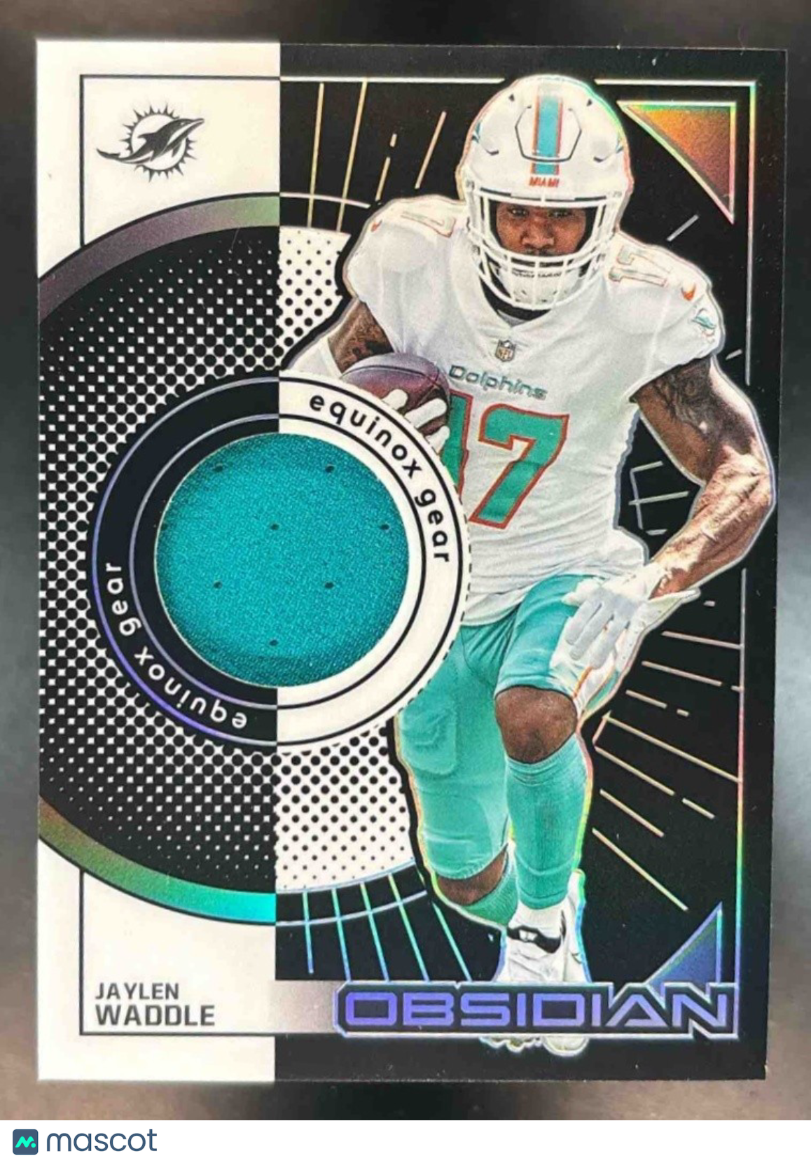 2022 Panini Obsidian Jaylen Waddle Equinox Gear 1/100 BOOK END Miami Dolphins