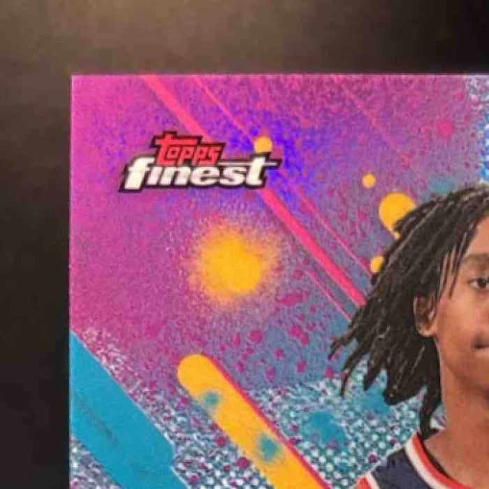 2025-26 Topps Finest Tre Johnson III Sky Blue /350 #6 RC Washington Wizards