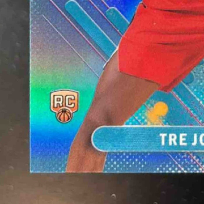 2025-26 Topps Finest Tre Johnson III Sky Blue /350 #6 RC Washington Wizards
