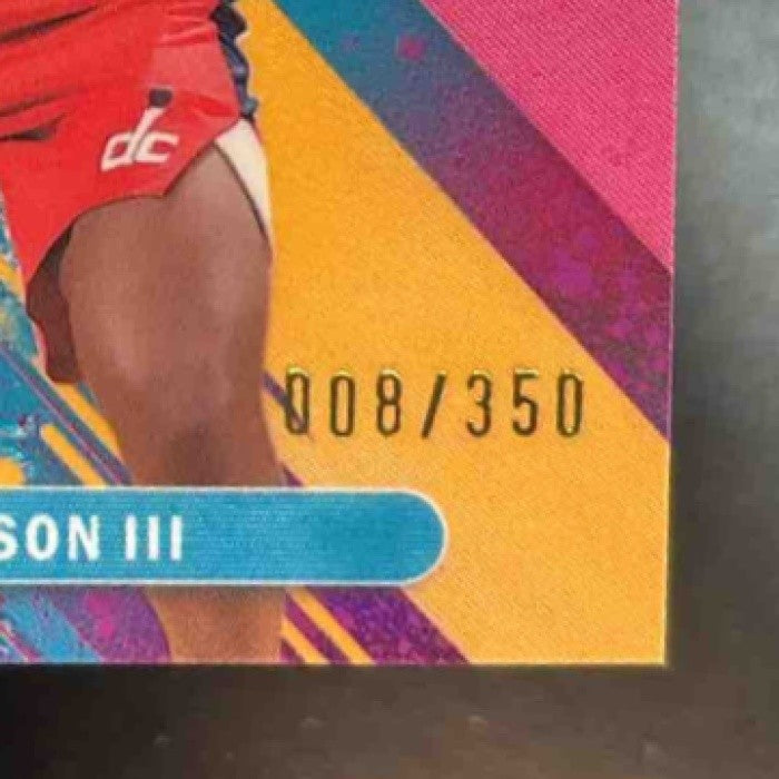 2025-26 Topps Finest Tre Johnson III Sky Blue /350 #6 RC Washington Wizards