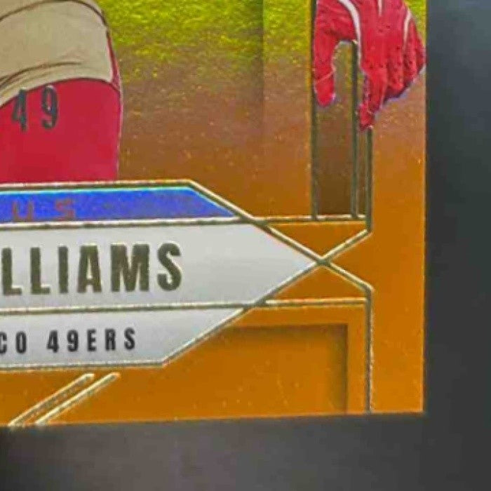 2025 Panini Donruss Elite Mykel Williams Orange /849 #164 RC San Francisco 49ers