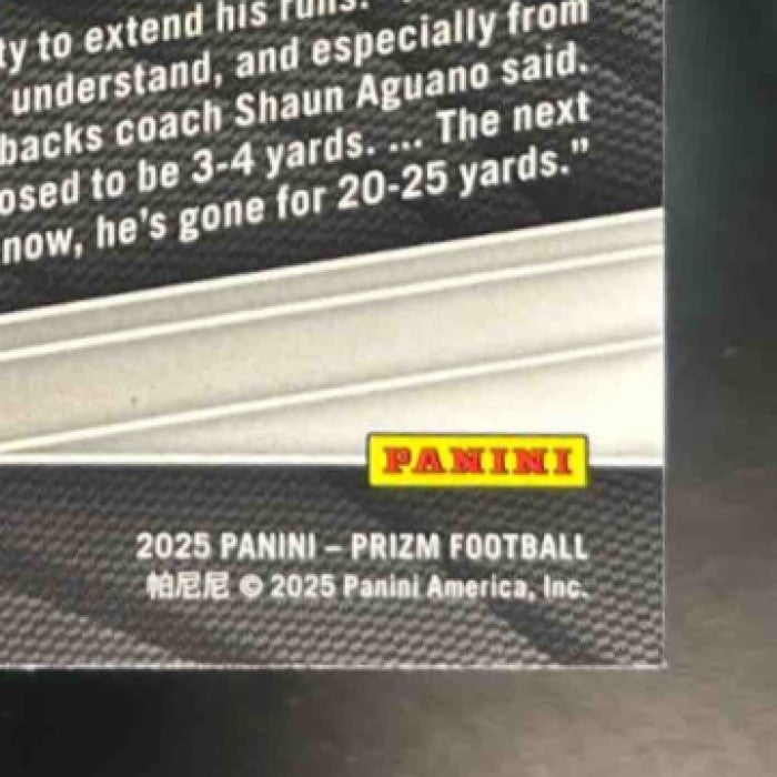 2025 Panini Prizm Cam Skattebo #363 RC New York Giants