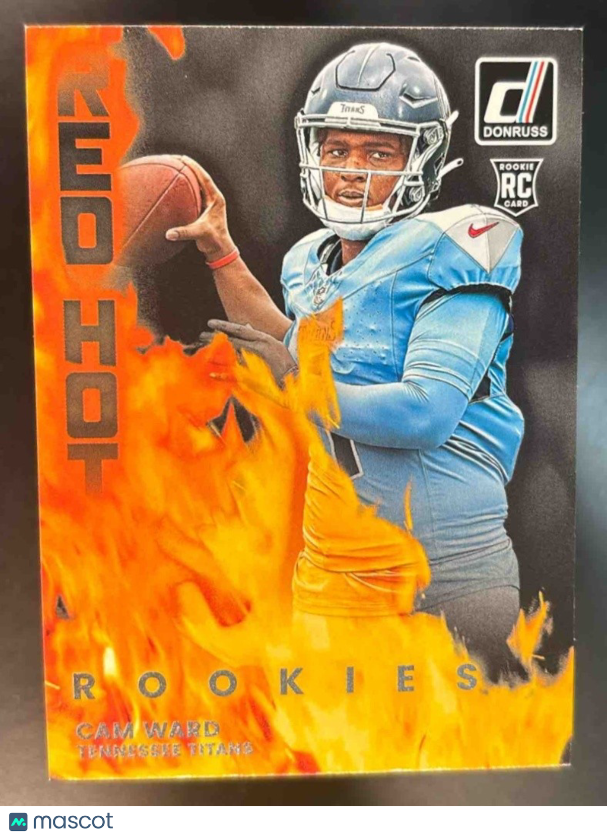 2025 Panini Donruss Cam Ward Red Hot Rookies #9 RC Tennessee Titans
