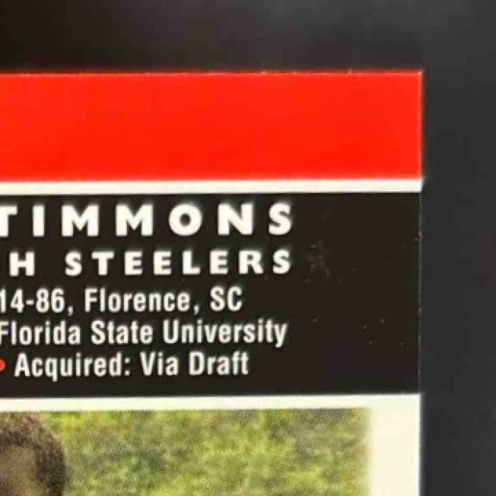 2007 Bowman Lawrence Timmons #191 RC Pittsburgh Steelers