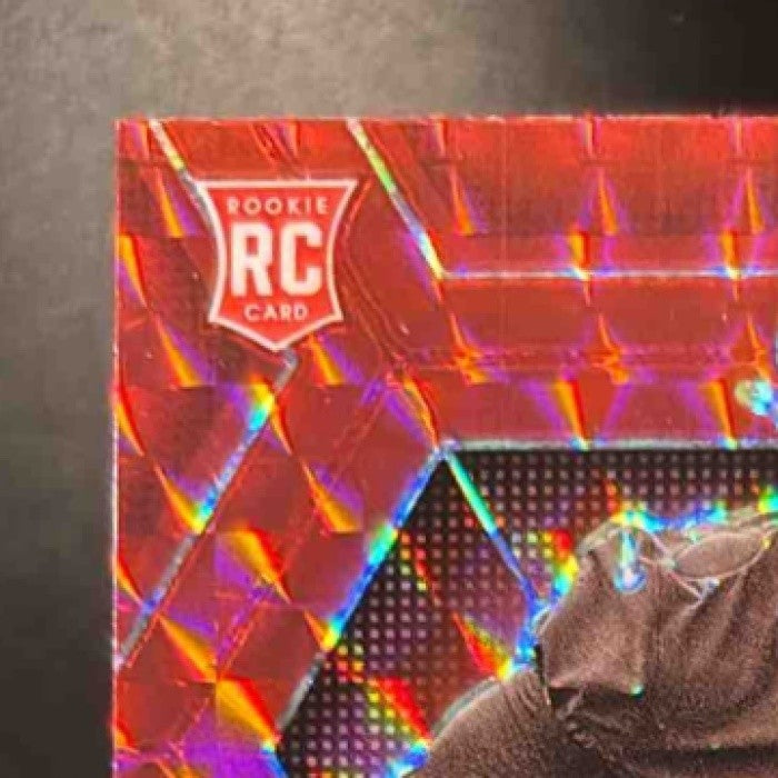 2025 Panini Mosaic Dylan Sampson Rookies Camo Red Prizm #355 RC Cleveland Browns