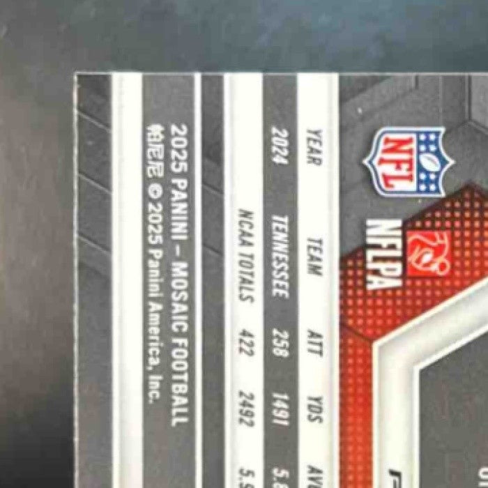2025 Panini Mosaic Dylan Sampson Rookies Camo Red Prizm #355 RC Cleveland Browns