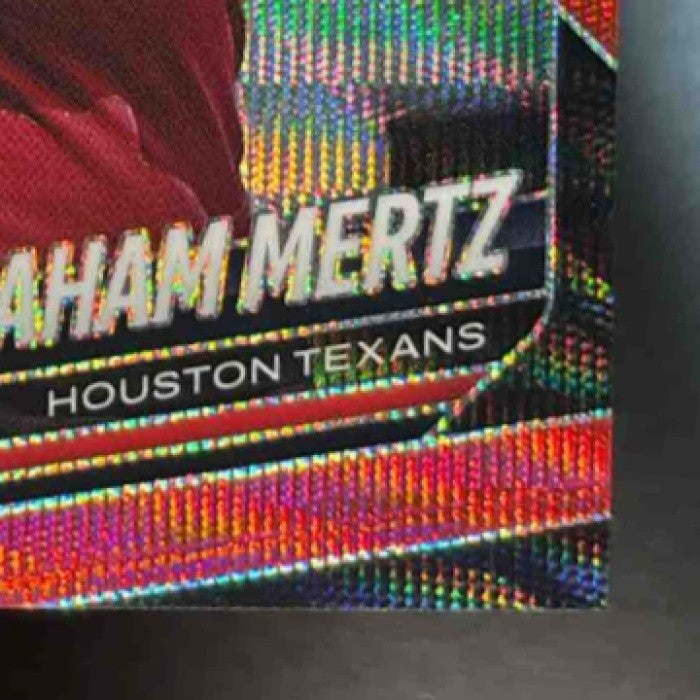 2025 Panini Prizm Graham Mertz Red Wave /149 #392 RC Houston Texans