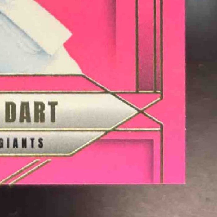 2025 Panini Donruss Elite Jaxson Dart Rookies Pink #103 RC New York Giants