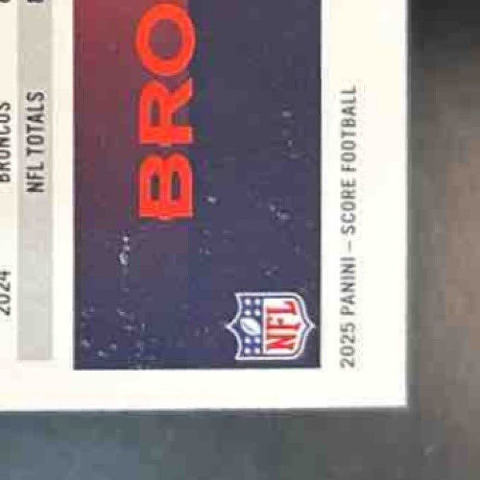 2025 Panini Score Riley Moss Dots Blue /399 #251 Denver Broncos