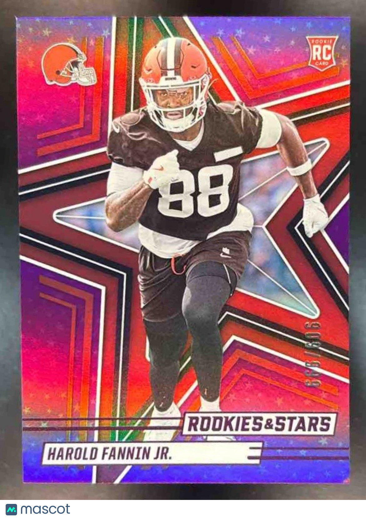2025 Rookies & Stars Harold Fannin Jr. Purple /999 #126 RC Cleveland Browns