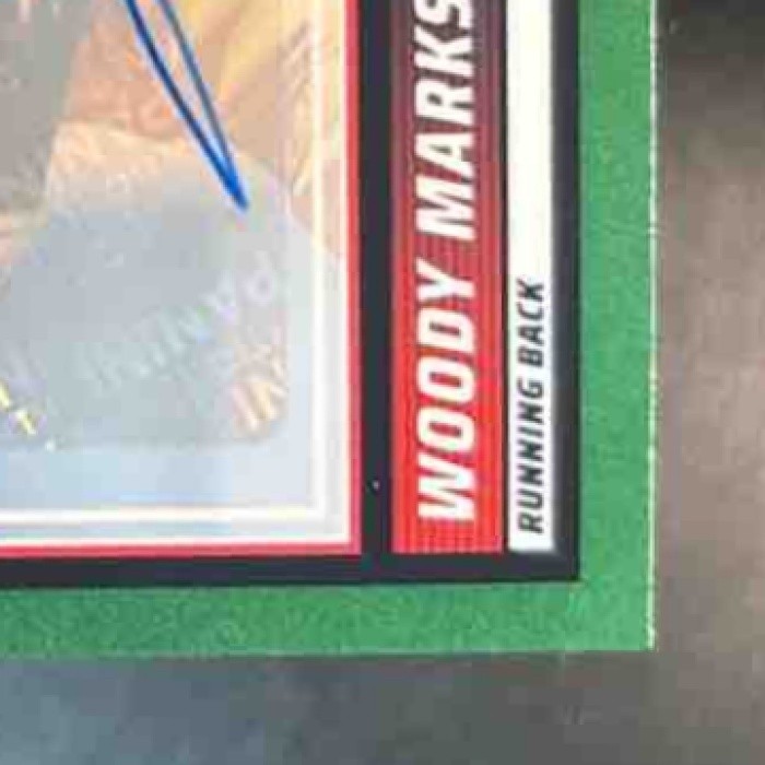 2025 Panini Score Woody Marks Rookies Signatures Green #43 Auto Houston Texans