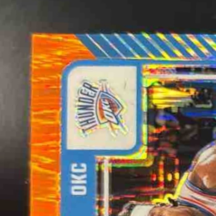 2024-25 Donruss Optic Luguentz Dort Orange Shock /225 #130 Oklahoma City Thunder