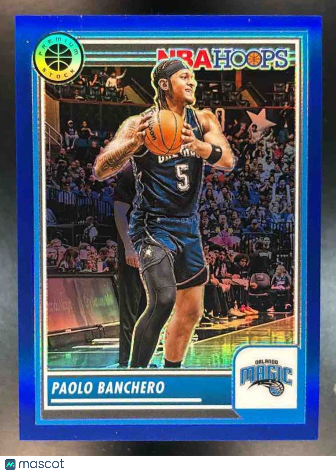 2023-24 Panini Hoops Premium Stock Paolo Banchero Blue /120 #182 Orlando Magic