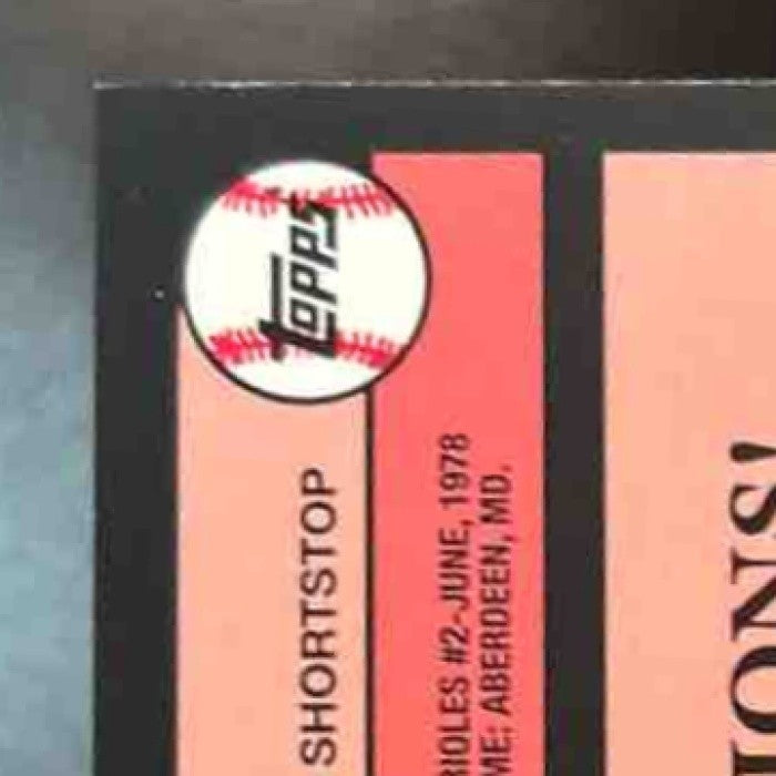 2024 Topps Update Cal Ripken Jr. 1989 Baseball Relics MEM Baltimore Orioles