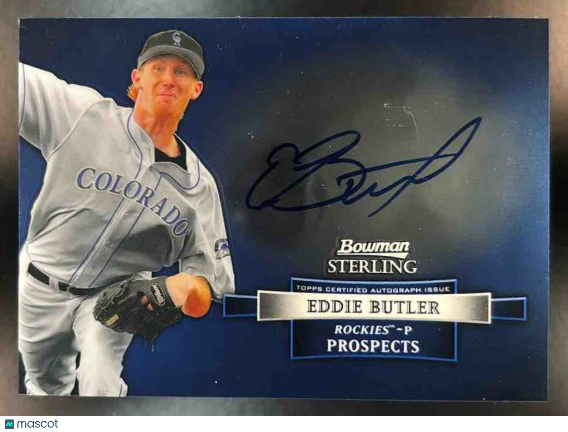 2012 Bowman Sterling Eddie Butler Prospect Auto #BSAP-EB Colorado Rockies