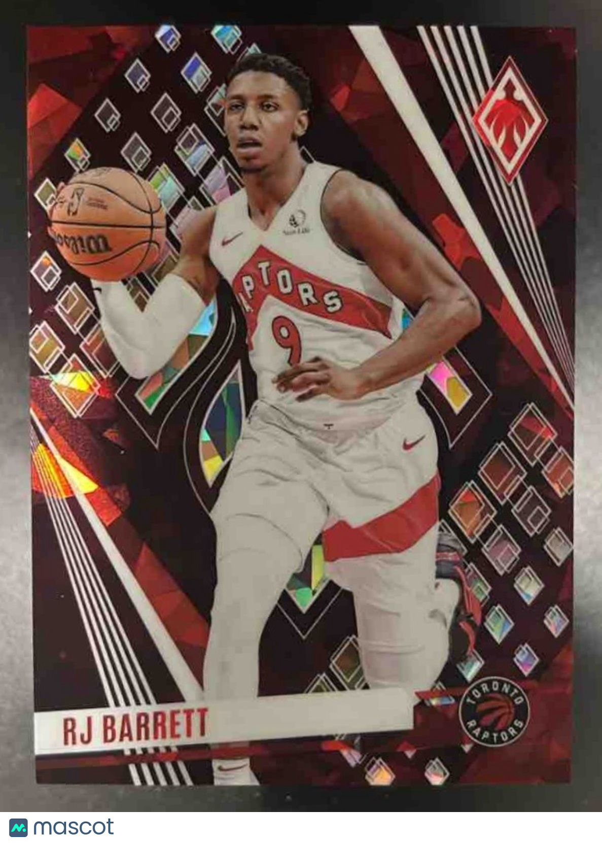 2023-24 Panini Phoenix RJ Barrett Maroon Ice /275 #74 Toronto Raptors