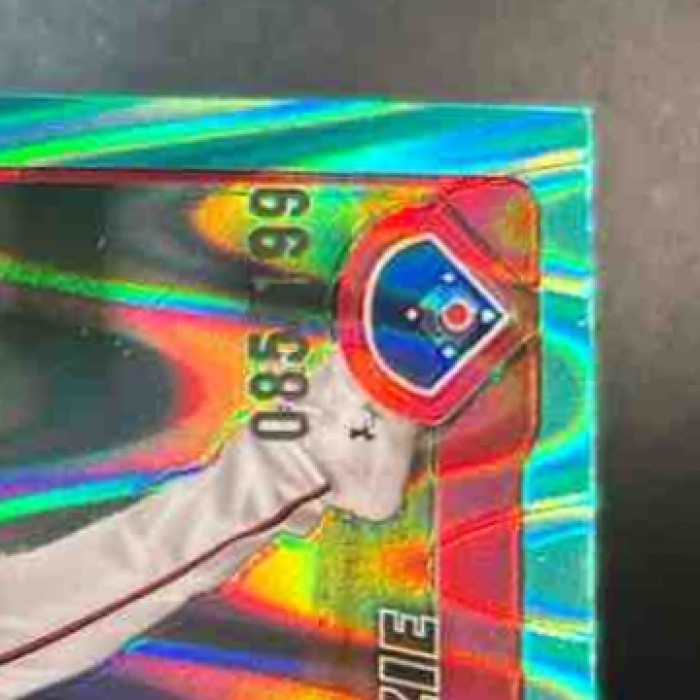 2025 Topps Chrome MacKenzie Gore Aqua Lava /199 #160 Washington Nationals
