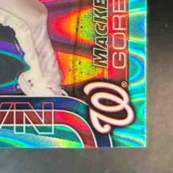 2025 Topps Chrome MacKenzie Gore Aqua Lava /199 #160 Washington Nationals
