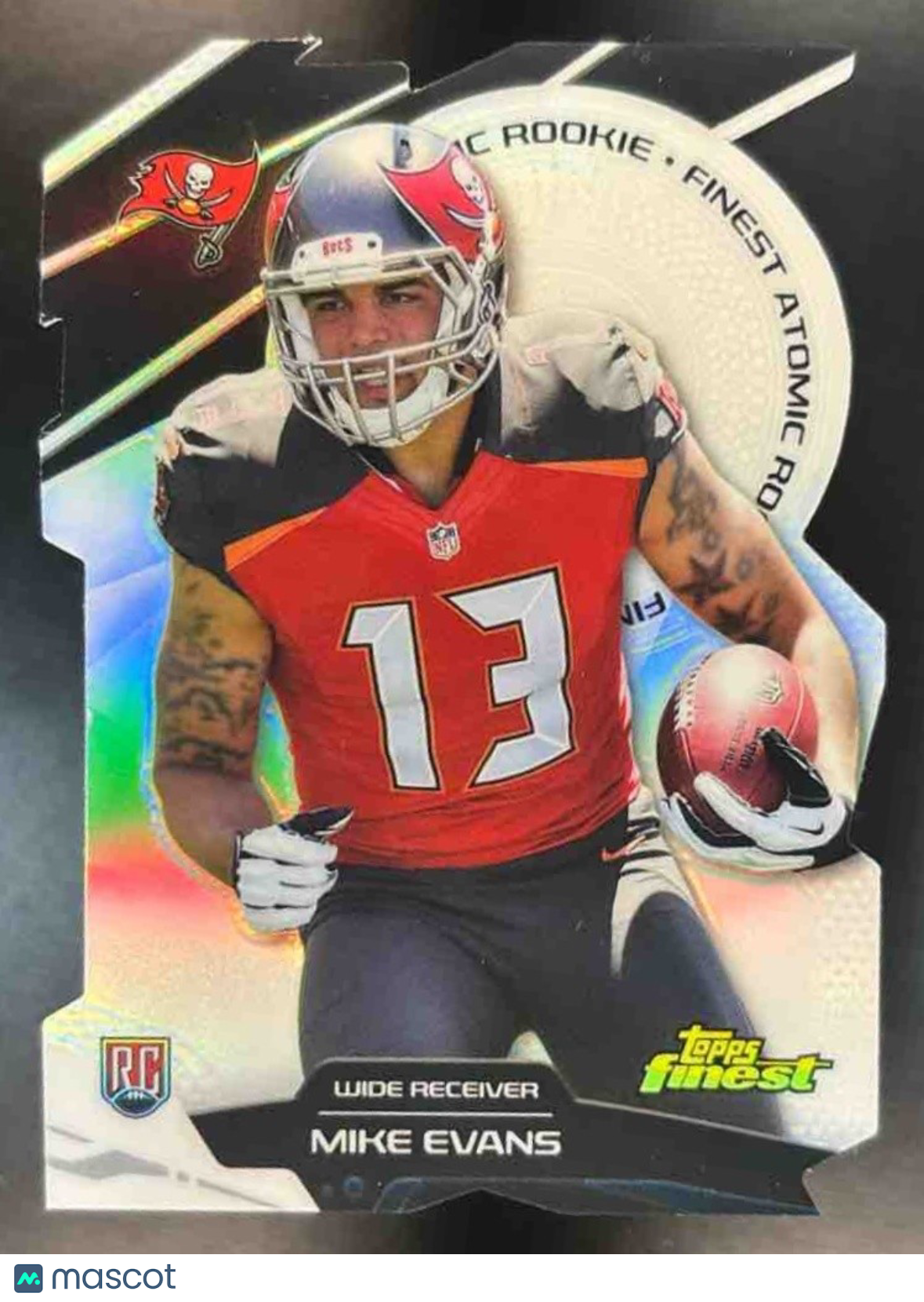 2014 Topps Finest Mike Evans Atomic Refractor Rookies RC Tampa Bay Buccaneers