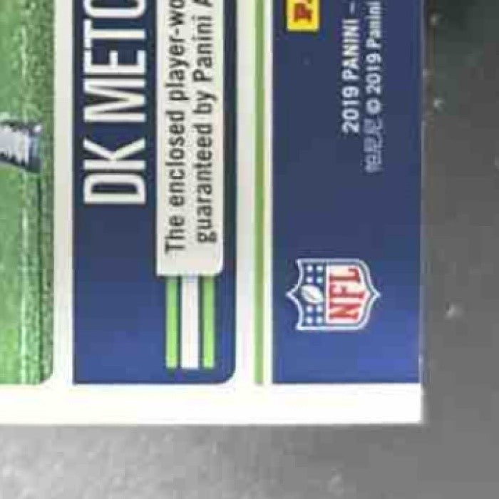 2019 Panini Contenders DK Metcalf Rookie Ticket Swatches RC Seattle Seahawks