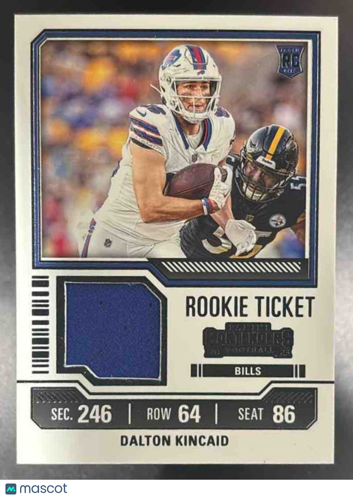 2023 Panini Contenders Dalton Kincaid Rookie Ticket Swatches RC Buffalo Bills