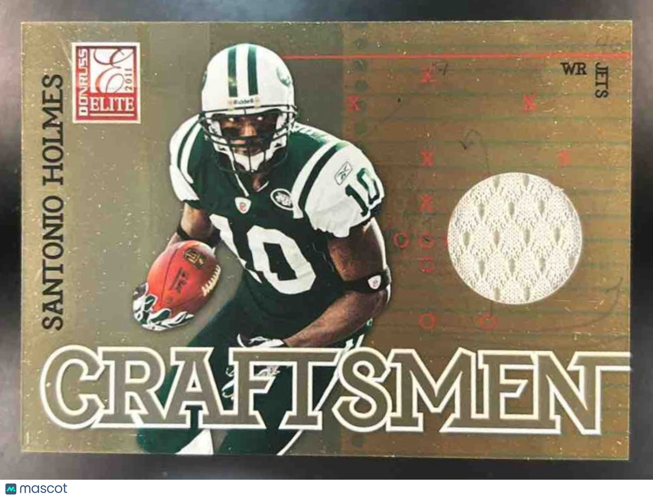 2011 Donruss Elite Santonio Holmes Craftsmen Jerseys /299 #23 New York Jets