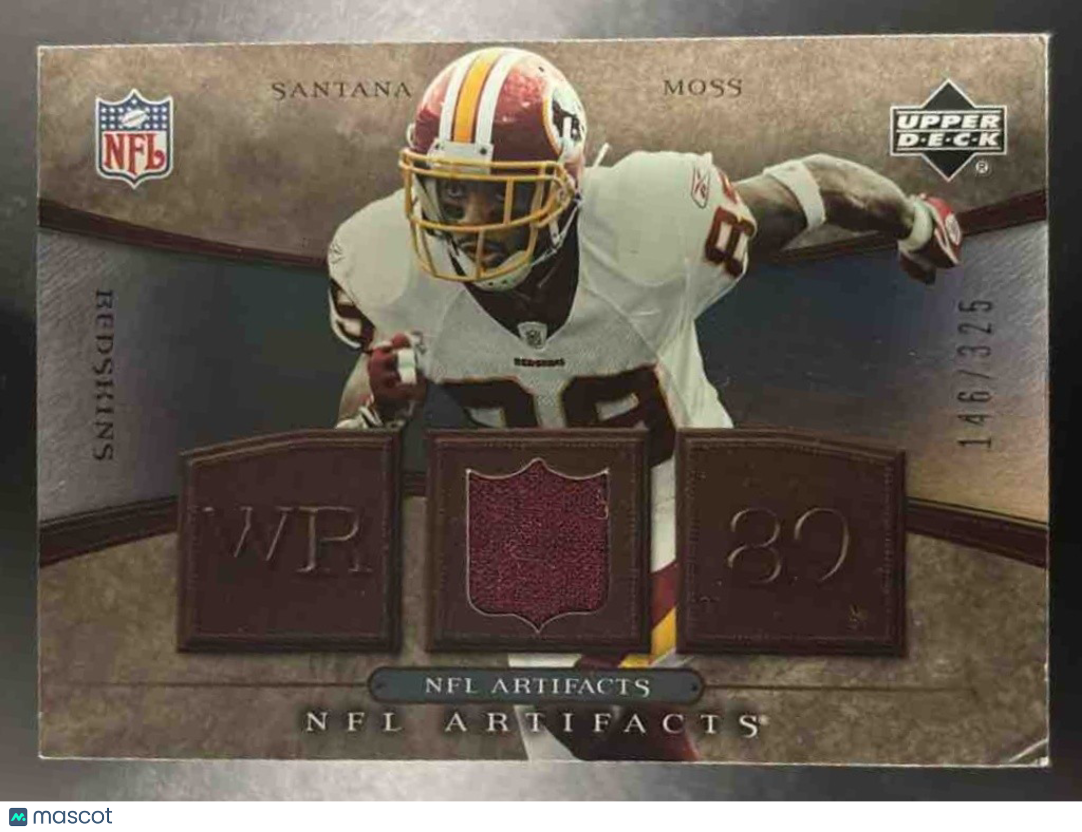 2007 Upper Deck Artifacts Santana Moss NFL /325 #NFL-SM Washington Redskins