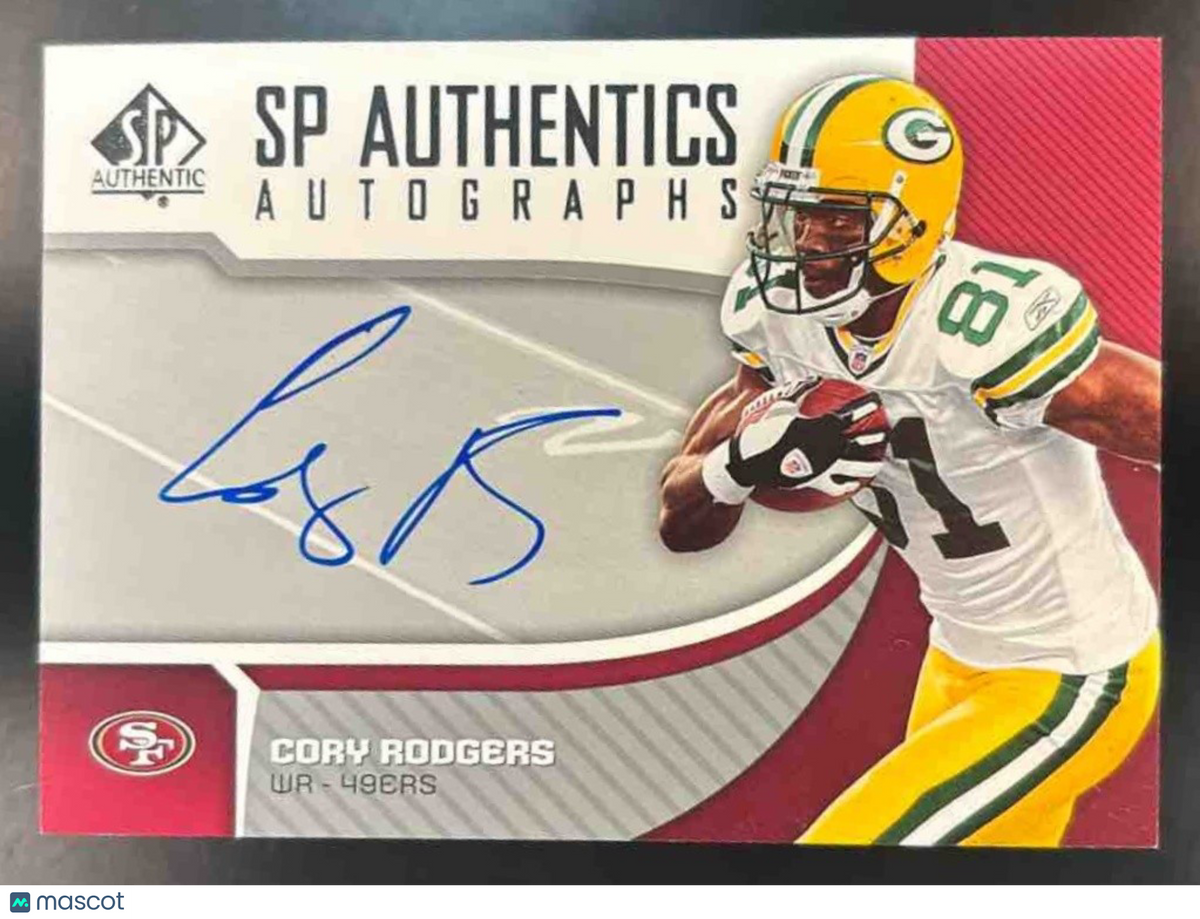 2006 SP Authentic Cory Rodgers Auto #SP-CR RC San Francisco 49ers