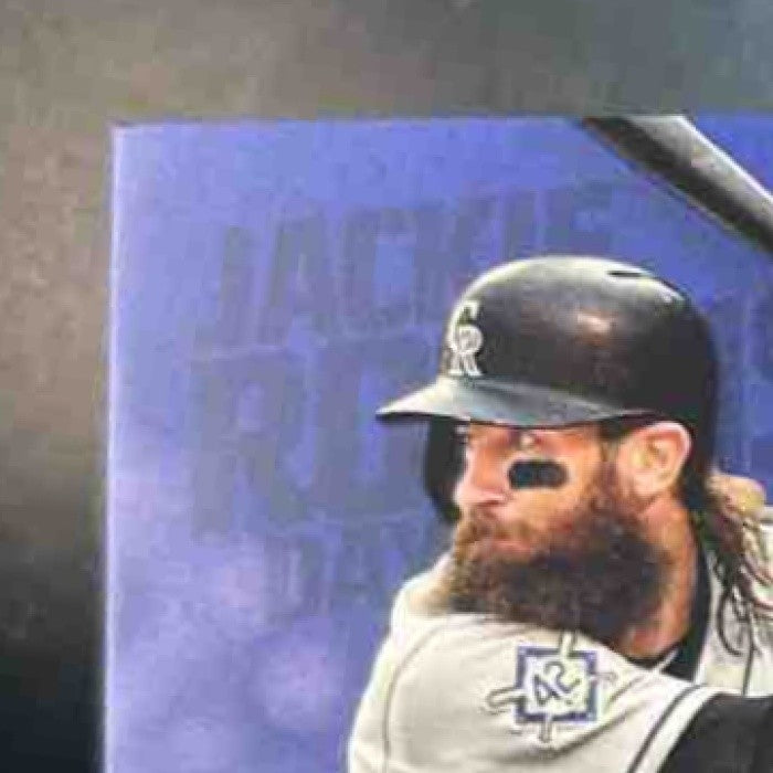 2018 Topps Update Charlie Blackmon Jackie Robinson Day Manufactured Patch Rockie