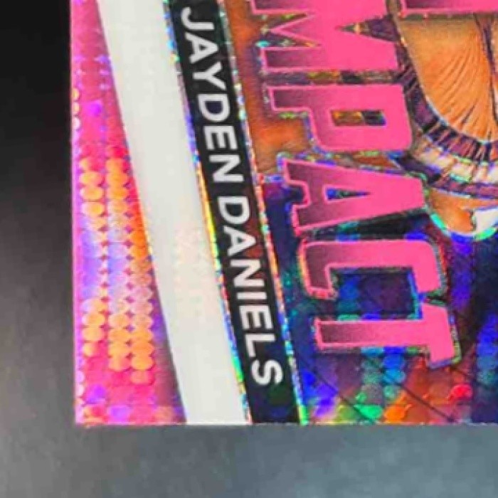 2024 Prizm Collegiate Jayden Daniels Instant Impact Pink Pulsar /15 RC LSU Tiger