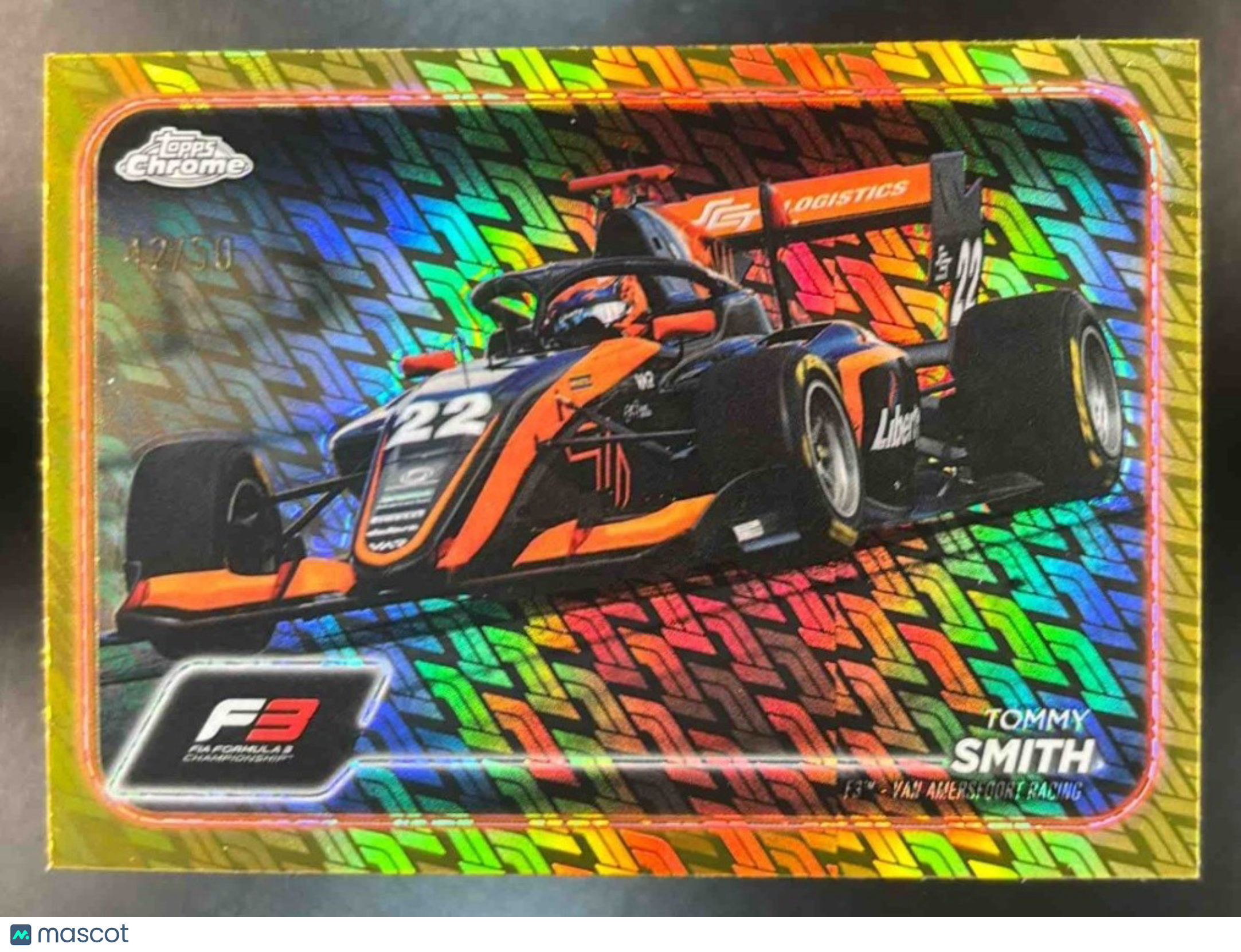 2024 Topps Chrome Logofractor Edition Formula 1 Tommy Smith Gold /50 #135