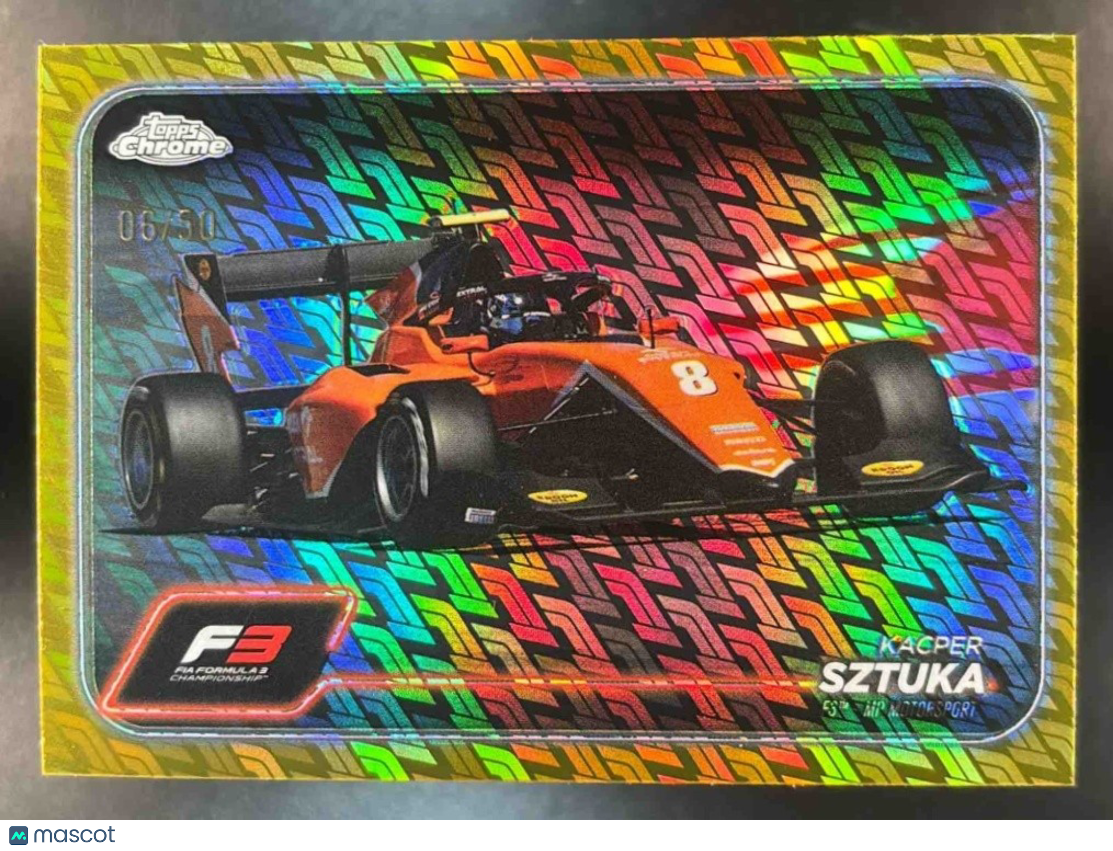 2024 Topps Chrome Logofractor Edition Formula 1 Kacper Sztuka Gold /50 #122