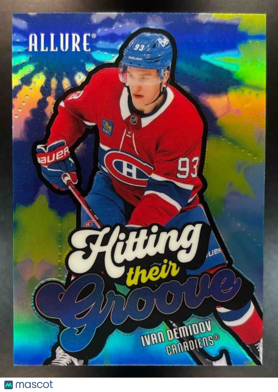 2025-26 Upper Deck Allure Ivan Demidov Hitting Their Groove Blue Canadiens