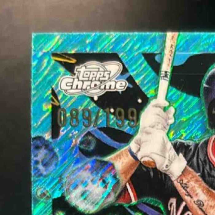 2025 Topps Cosmic Chrome Dylan Crews Aqua /199 #194 RC Washington Nationals